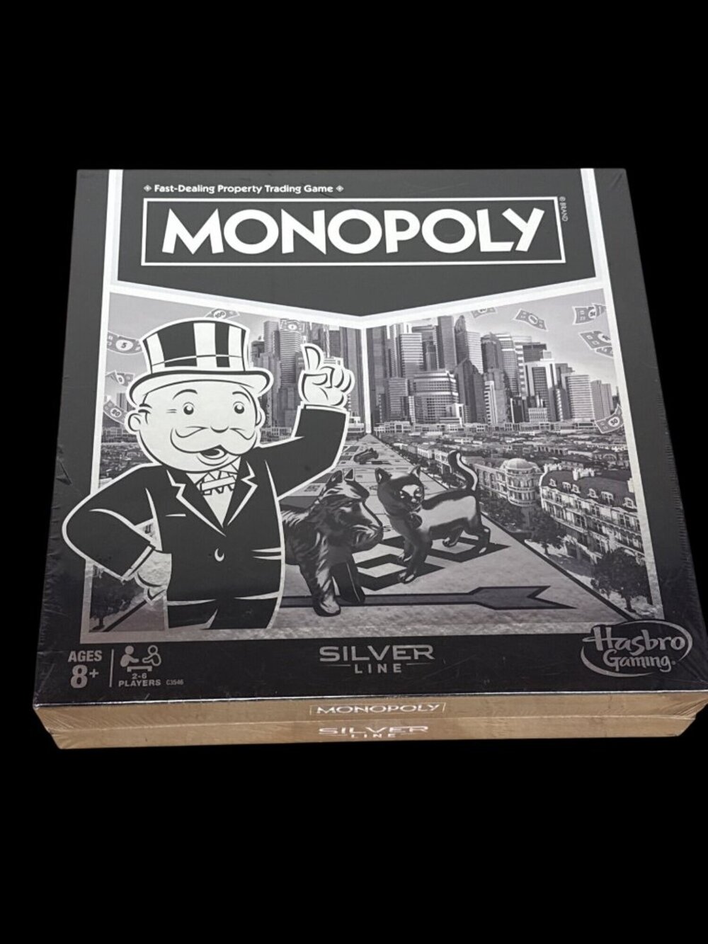 Monopoly Silver Line Exclusive Premium Board Game Hasbro Factory Sealed new
